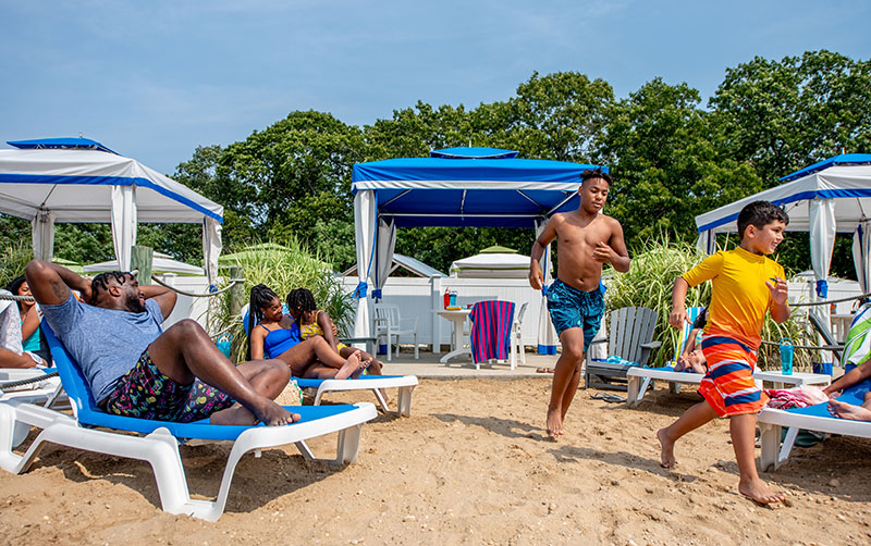 Family at Cabana