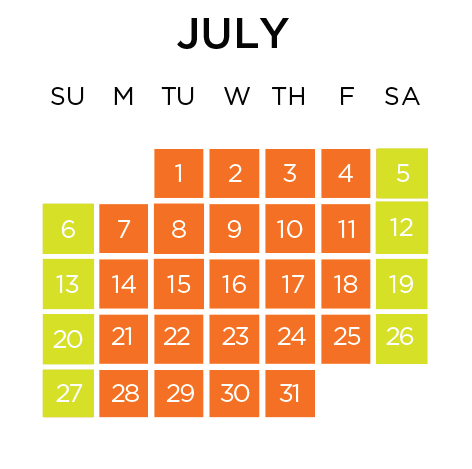 Calendar Image July 2025