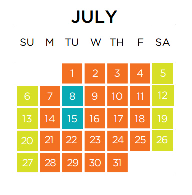 Calendar Image July 2025