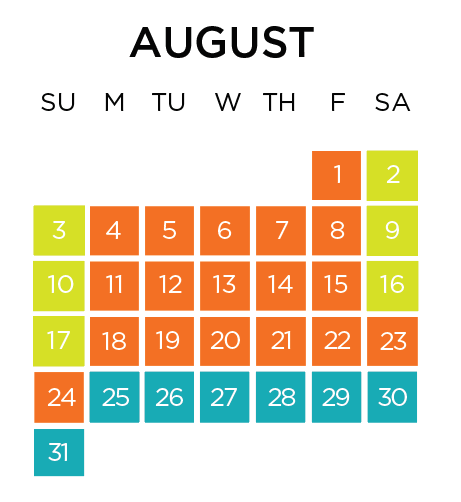 Calendar Image August 2025